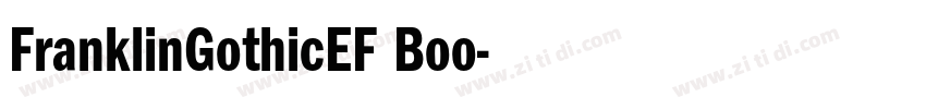 FranklinGothicEF Boo字体转换
